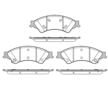 Комплект спирачни накладки ROADHOUSE за FIAT PUNTO (188) от 1999 до 2012