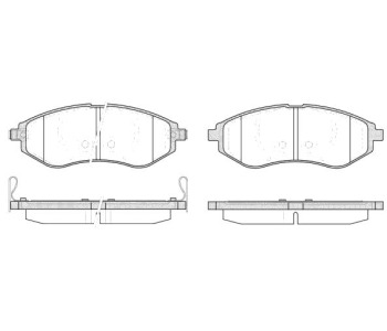 Комплект спирачни накладки ROADHOUSE за CHEVROLET AVEO (T200) хечбек от 2003 до 2008