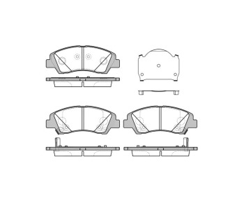 Комплект спирачни накладки ROADHOUSE за HYUNDAI GRANDEUR (TG) от 2005 до 2011