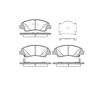 Комплект спирачни накладки ROADHOUSE за HYUNDAI SONATA V (NF) от 2005 до 2010