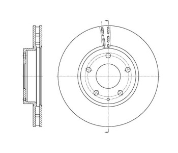 Спирачен диск вентилиран Ø280mm ROADHOUSE за MAZDA 3 (BM) седан от 2013