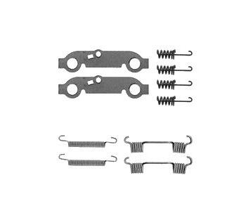 Комплект принадлежности, челюсти за ръчна спирачка DELPHI за MERCEDES (W123) седан от 1976 до 1985