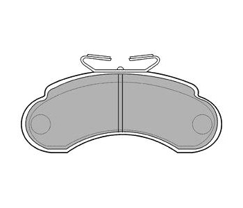 Комплект спирачни накладки DELPHI за MERCEDES MB100 (W631) товарен от 1988 до 1996