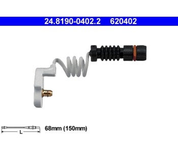 Индикатор, износване на накладките ATE за MERCEDES 190 (W201) от 1982 до 1993