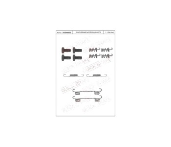 Комплект принадлежности, челюсти за ръчна спирачка QUICK BRAKE за MERCEDES A (W169) от 2004 до 2012