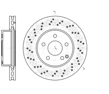 Спирачен диск вентилиран Ø295mm ROADHOUSE за MERCEDES C (W204) седан от 2007 до 2014