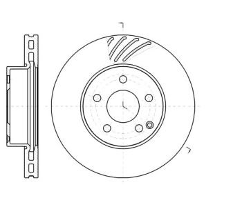 Спирачен диск вентилиран Ø295mm ROADHOUSE за MERCEDES E (W212) седан от 2009 до 2016