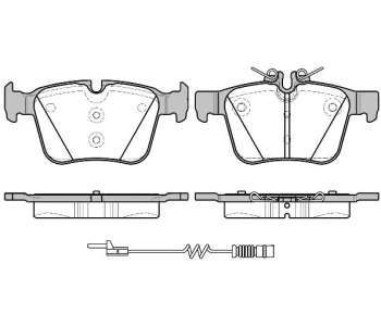 Комплект спирачни накладки ROADHOUSE за MERCEDES C (W205) седан от 2013