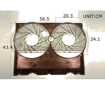 Носеща рамка перки радиатор за MERCEDES (W124) седан от 1984 до 1992