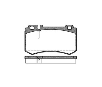 Комплект спирачни накладки ROADHOUSE за MERCEDES S (W220) седан от 1998 до 2005