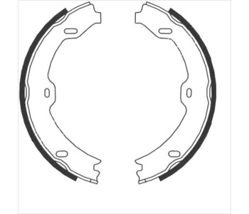 Комплект спирачни челюсти, ръчна спирачка STARLINE за MERCEDES E (S211) комби от 2003 до 2009