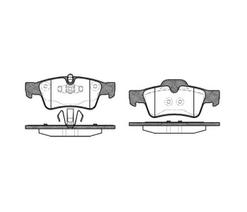 Комплект спирачни накладки ROADHOUSE за MERCEDES CL (W216) от 2006 до 2013