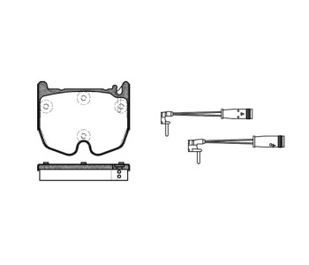 Комплект спирачни накладки ROADHOUSE за MERCEDES E (S211) комби от 2003 до 2009