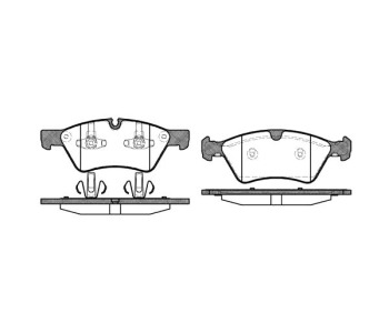 Комплект спирачни накладки ROADHOUSE за MERCEDES S (W221) седан от 2005 до 2013