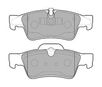 Комплект спирачни накладки DELPHI за MERCEDES GL (X164) от 2006 до 2012