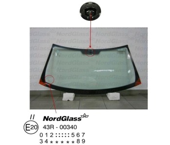 Челно стъкло NordGlass за MERCEDES SLK (R170) от 1996 до 2004