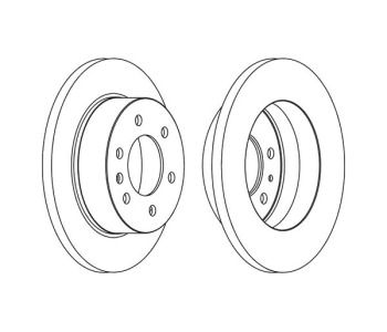 Спирачен диск плътен Ø298mm FERODO за MERCEDES SPRINTER NCV3 (W906) 5T товарен от 2006 до 2018