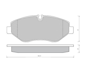 Комплект спирачни накладки STARLINE за MERCEDES VIANO (W639) от 2003 до 2014