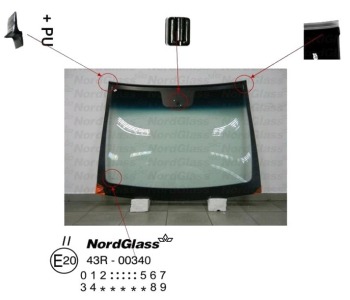 Челно стъкло NordGlass за MERCEDES VANEO (W414) от 2002 от 2005