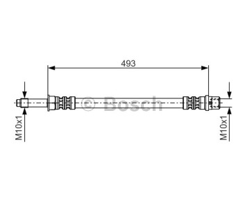 Спирачен маркуч BOSCH за MERCEDES SPRINTER NCV3 (W906) 4.6T товарен от 2006 до 2018