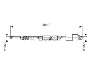 Спирачен маркуч BOSCH за MERCEDES SPRINTER NCV3 (W906) 5T товарен от 2006 до 2018