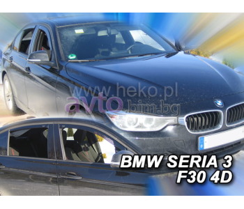 Комплект предни и задни ветробрани за BMW 3 Ser (F30, F35, F80) от 2011 до 2018
