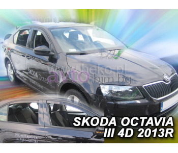 Комплект предни и задни ветробрани за SKODA OCTAVIA III (5E3) от 2012