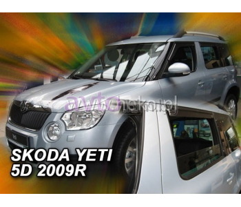 Комплект предни и задни ветробрани за SKODA YETI (5L) от 2009 до 2017