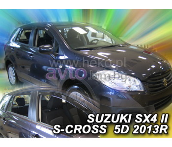 Комплект предни и задни ветробрани за SUZUKI SX4 (JY) S-Cross от 2013 до 2021