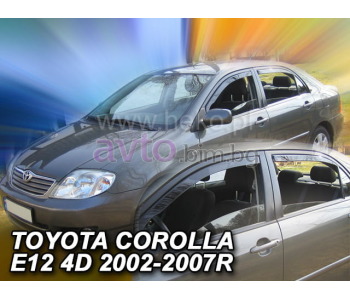 Комплект предни и задни ветробрани за TOYOTA COROLLA (_E12_) седан от 2000 до 2007