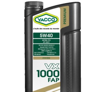 Масло YACCO VX 1000 FAP 5W40 1L