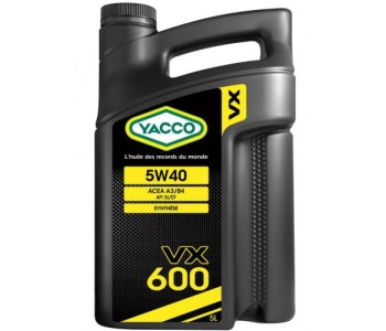 Масло YACCO VX 600 5W40 5L