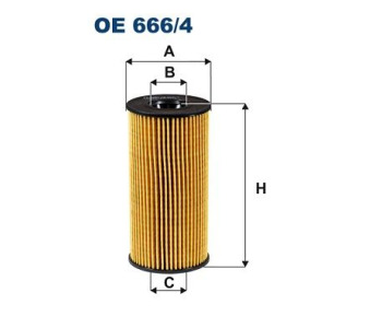 Маслен филтър FILTRON OE 666/4 за RENAULT KANGOO II (FW0/1_) EXPRESS товарен от 2008