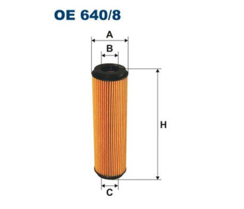 Маслен филтър FILTRON OE 640/8 за MERCEDES CLK (A209) кабриолет от 2003 до 2010