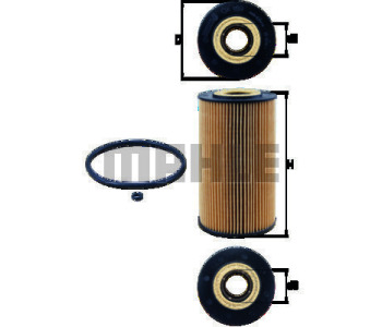 Маслен филтър KNECHT OX 169D за MERCEDES E (W211) седан от 2002 до 2009