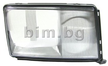Стъкло за фар дясно - черна рамка - Bosch за MERCEDES E (S124) комби от 1993 до 1996
