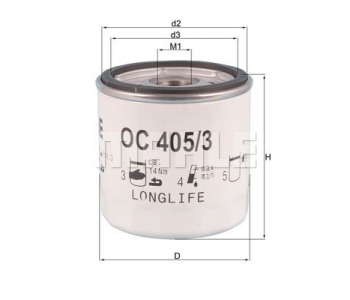 Маслен филтър KNECHT OC 405/3 за CHEVROLET CAPTIVA (C100, C140) от 2006 до 2011