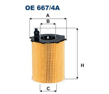 Маслен филтър FILTRON OE 667/4A за PEUGEOT PARTNER Tepee пътнически от 2008