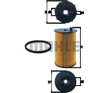 Маслен филтър KNECHT OX 205/2D за CITROEN C5 III (RD) от 2008 до 2017