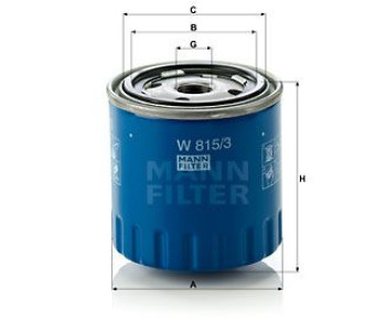 Маслен филтър MANN-FILTER W 815/3 за CITROEN C15 (VD) от 1984 до 2005