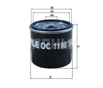 Маслен филтър KNECHT OC 1198 за RENAULT MEGANE IV (B9A/M_) от 2015