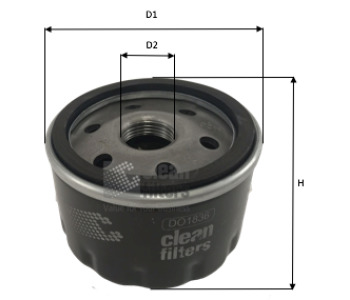 Маслен филтър CLEAN FILTERS DO1836 за RENAULT CLIO III (BR0/1, CR0/1) от 2005 до 2012