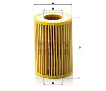 Маслен филтър MANN-FILTER HU 712/9 x за HONDA ACCORD VIII (CU) седан от 2008 до 2012