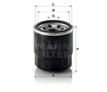 Маслен филтър MANN-FILTER W 7023 за HYUNDAI i30 (GD) комби от 2012 до 2017