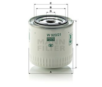 Маслен филтър MANN-FILTER W 920/21 за LADA NOVA (2104) комби от 1981 до 2012