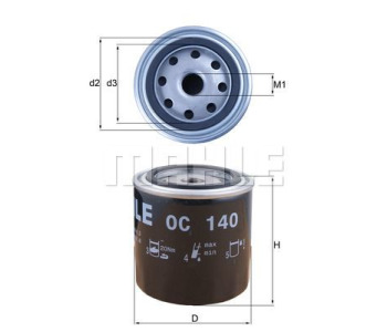 Маслен филтър KNECHT OC 140 за NISSAN PRIMERA (W10) комби от 1990 до 1998