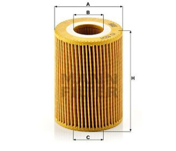 Маслен филтър MANN-FILTER HU 820/1 y за OPEL ASTRA H (L69) седан от 2007 до 2014