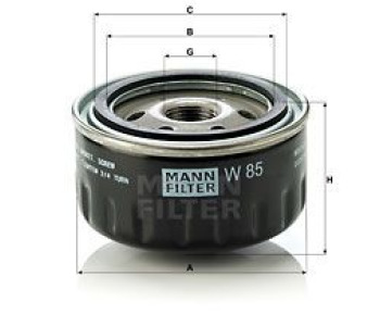 Маслен филтър MANN-FILTER W 85 за RENAULT 5 SUPER (B/C40_) от 1984 до 1996