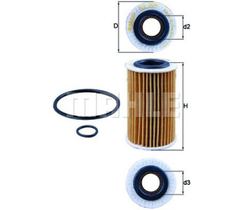 Маслен филтър KNECHT OX 209D за RENAULT CLIO II (SB0/1/2_) товарен от 1998 до 2005