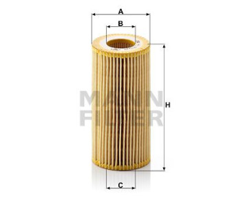 Маслен филтър MANN-FILTER HU 719/8 y за VOLVO C30 от 2006 до 2013